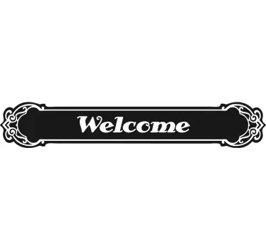 Classic Welcome Vinyl Sticker - TenStickers