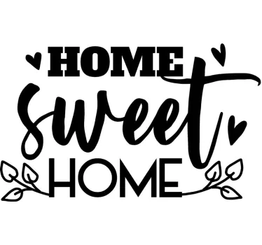 Warm sanctuary quote wall sticker - TenStickers