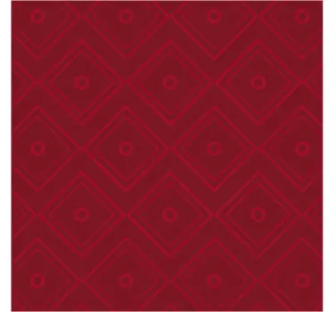 Vintage red square patterns furniture sticker - TenStickers