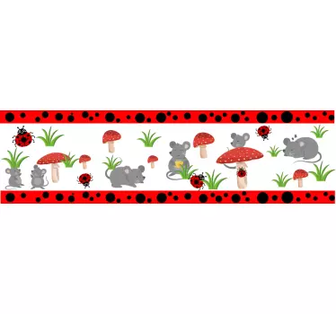 Botanical skirting board sticker - TenStickers