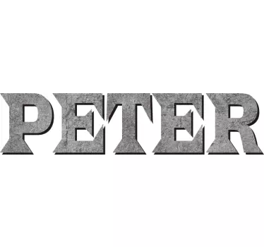 Concrete Name Effect Custom Sticker - TenStickers