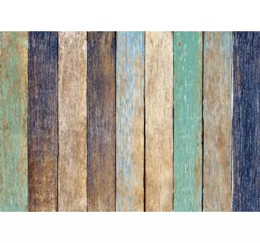 Blue Summer Wood furniture sticker - TenStickers