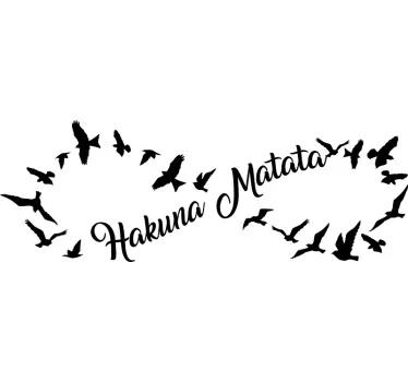 Hakuna Matata Infinite movie quote wall decal - TenStickers