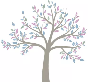 Spring garden tree wall sticker - TenStickers