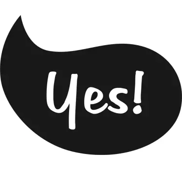 Yes Decorative Stickers - TenStickers