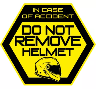 Do not remove Motorbike sticker - TenStickers