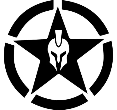 Spartan star Motorbike sticker - TenStickers