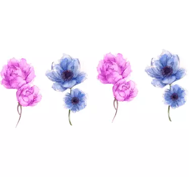 Elegant bloom arrangement wall sticker - TenStickers