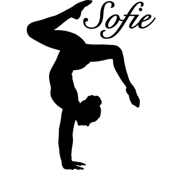 Gymnast dance decal - TenStickers