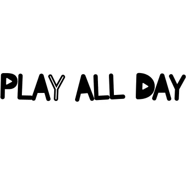 Play all day Kids Bedroom Wall Sticker - TenStickers