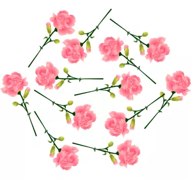 Flower wall sticker blush botanical arrangement - TenStickers