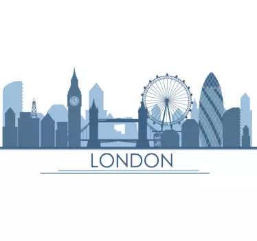 Characteristic buildings of London london wall sticker - TenStickers