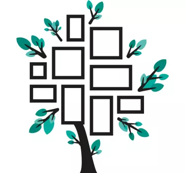 Family photo tree wall sticker - TenStickers