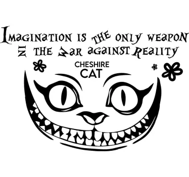 Imagination is the only weapon quote decal - TenStickers