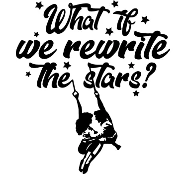 Rewrite the stars cinema decal - TenStickers