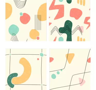 Abstract in a pattern tile transfer - TenStickers