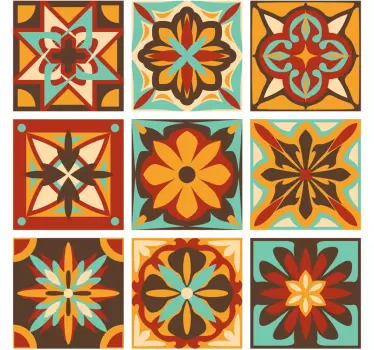 Back to the 70's bathroom tile sticker - TenStickers