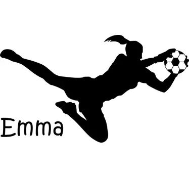Goalkeeper monocolour  football sticker for wall - TenStickers