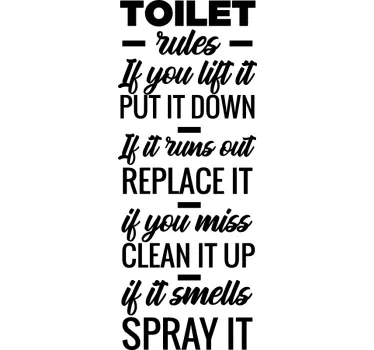 If it stinks, spray it bathroom wall sticker - TenStickers