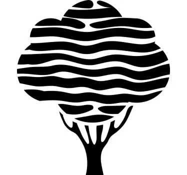 Plant sticker artistic tree design - TenStickers