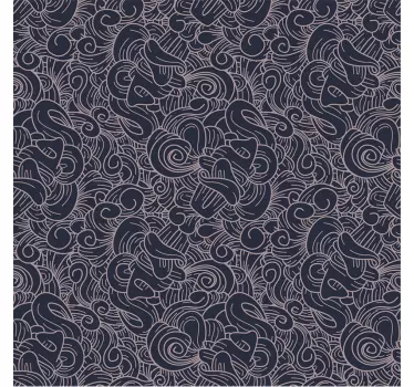 Abstract paisley furniture decal - TenStickers