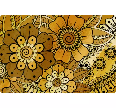 Paisley Indian style  furniture sticker - TenStickers