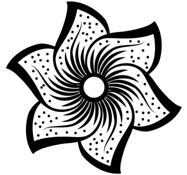 Elegant Floral Shape flower wall sticker - TenStickers