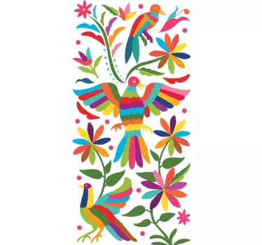 Lively Flower Composition wall sticker - TenStickers
