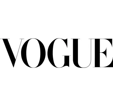 Vogue wall text sticker - TenStickers