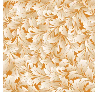 Elegant floral pattern laptop skin decal - TenStickers