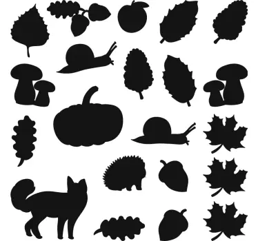 Nature Silhouettes Collection wall sticker - TenStickers