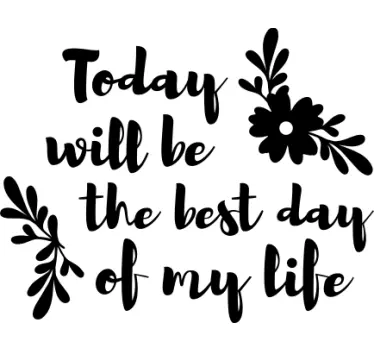 Motivational Life Saying quote wall sticker - TenStickers