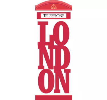 TELEPHONE LONDON Location sticker - TenStickers