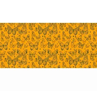 Butterfly Plant Background nature wall sticker - TenStickers