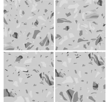Grey marble tile transfer - TenStickers
