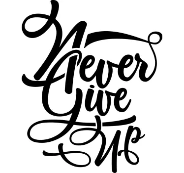 Quote wall sticker persist relentlessly - TenStickers