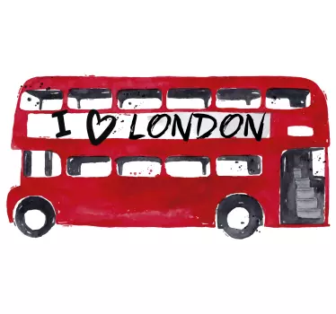 London bus vinyl decals - TenStickers