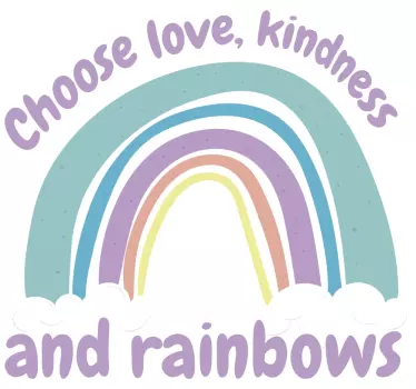 Rainbows inspirational quote stickers - TenStickers