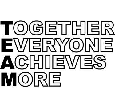 Team inspirational office wall sticker - TenStickers