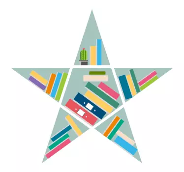 Star reader educational decal - TenStickers