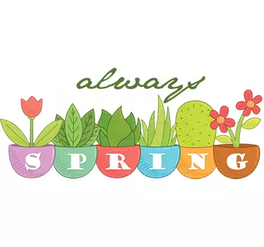 Always Spring Daisies Decal - TenStickers
