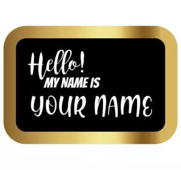 Text sticker personalized welcome board - TenStickers