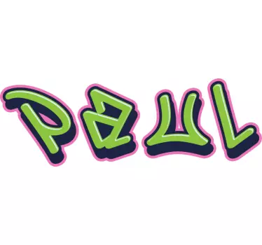Colorful Customizable Name motivational wall sticker - TenStickers