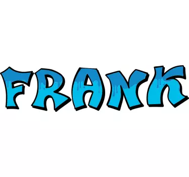 Personalised graffiti style name urban wall sticker for kids - TenStickers