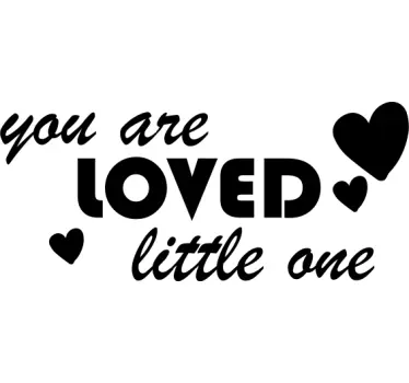 Motivational Love Message quote wall sticker - TenStickers
