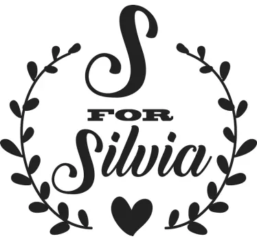 Personalized Name Design quote wall sticker - TenStickers