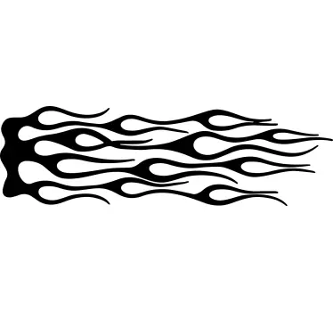 Flame design car and motorbike sticker - TenStickers