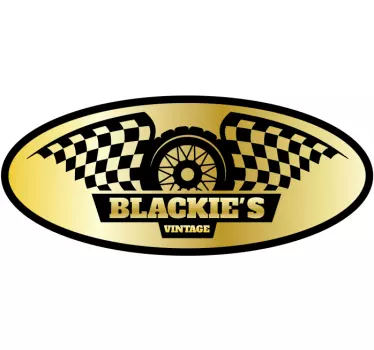 Blackie's Vintage design car sticker - TenStickers