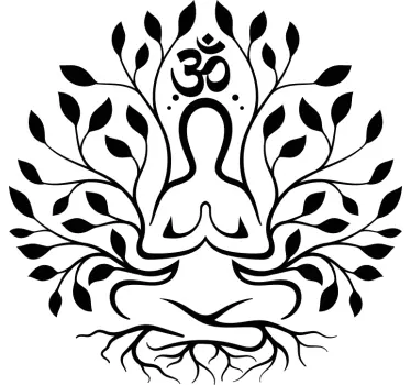 Yoga Arbor tree wall sticker - TenStickers
