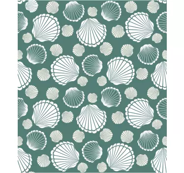 Nature wall sticker seashell design illustration - TenStickers